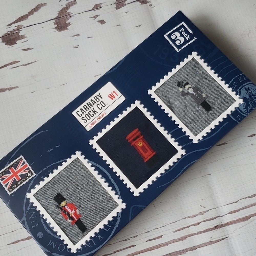 Carnabi socks Co. Box with 3 pairs London